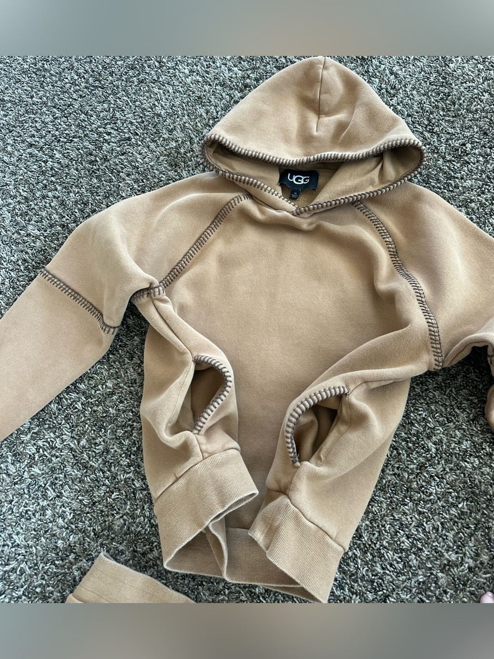 UGG Women’s Classic Hoodie & Tasman Jogger - chestnut - size XS - Picture 6 of 8
